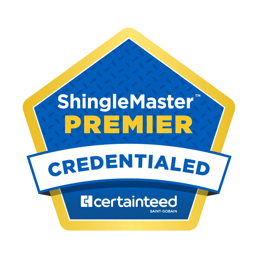 CertainTeed ShingleMaster Premier Credentialed badge